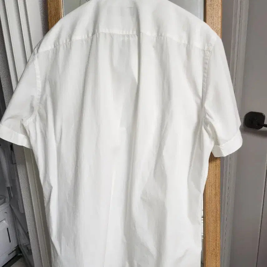 [BUNJANG] Lardini White Cotton Short Sleeve Shirt / 라르디니 화이트 면 반팔 셔츠(m)