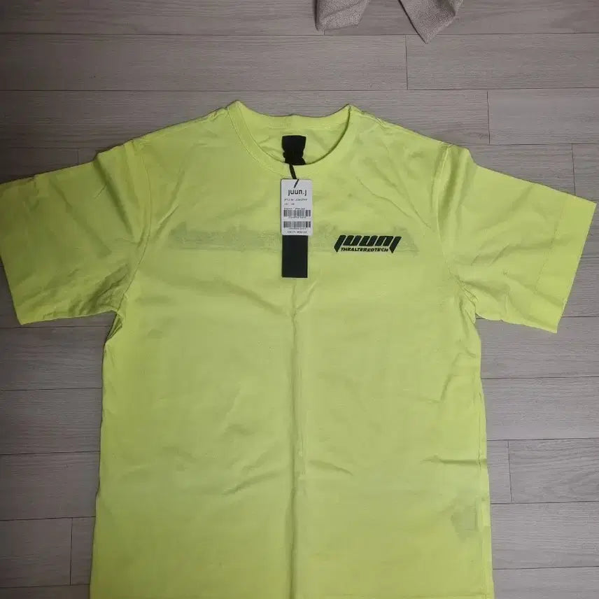 [BUNJANG] Juun.J Fluorescent Short Sleeve T-shirt / 준지 형광 반팔 티셔츠 새상품