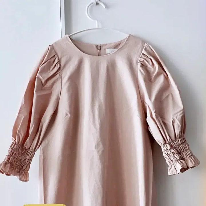 [BUNJANG] COS Smocked Puff Sleeve Dress - Dusty Rose Pink / 인기 품절이었던 COS 스모크드 퍼프소매 원피스 판매-톤다운 베이비핑크