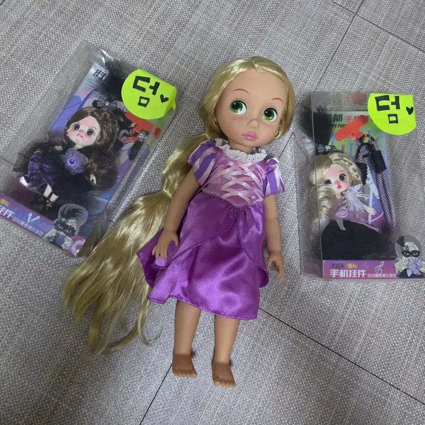 [BUNJANG] Disney Baby Doll Rapunzel with Mini Joint Doll / 디즈니베이비돌 라푼젤 + 덤