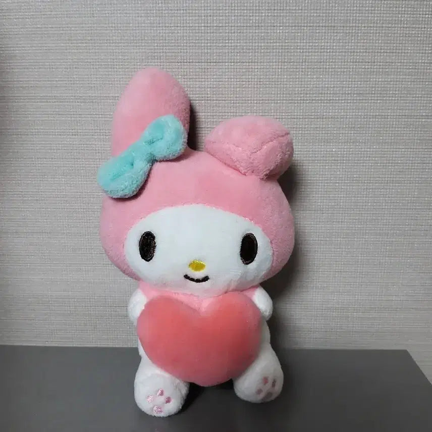 [BUNJANG] My Melody Heart Plush Keychain / (5월까지 할인)마이멜로디 하트 인형 키링