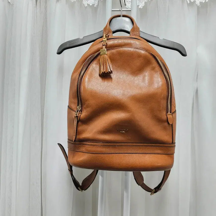 [BUNJANG] Beanpole Leather Backpack Brown / 빈폴 가죽 백팩 브라운색상