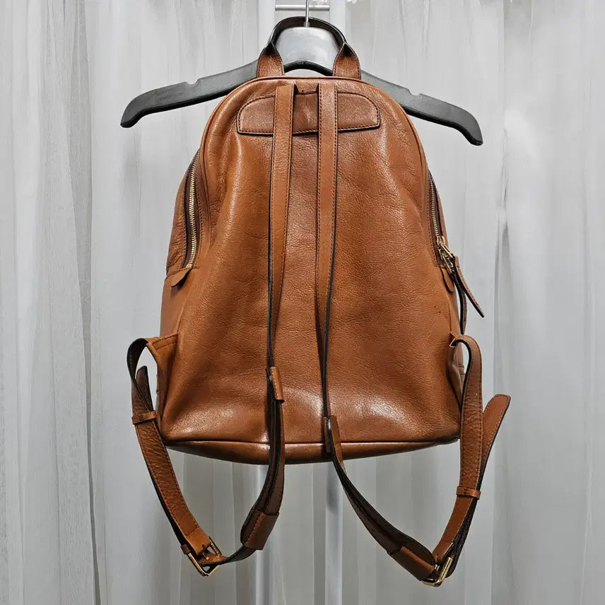 [BUNJANG] Beanpole Leather Backpack Brown / 빈폴 가죽 백팩 브라운색상