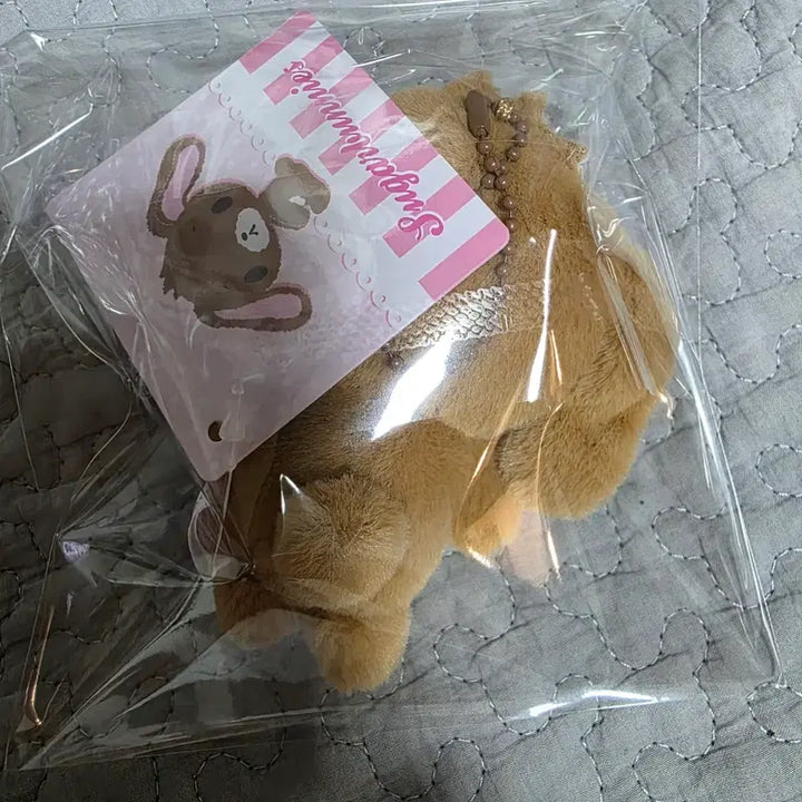 [BUNJANG] Sanrio Sugar Bunnies Kurousa Plush Keychain / 산리오 슈가바니즈 쿠로우사 인형 키링