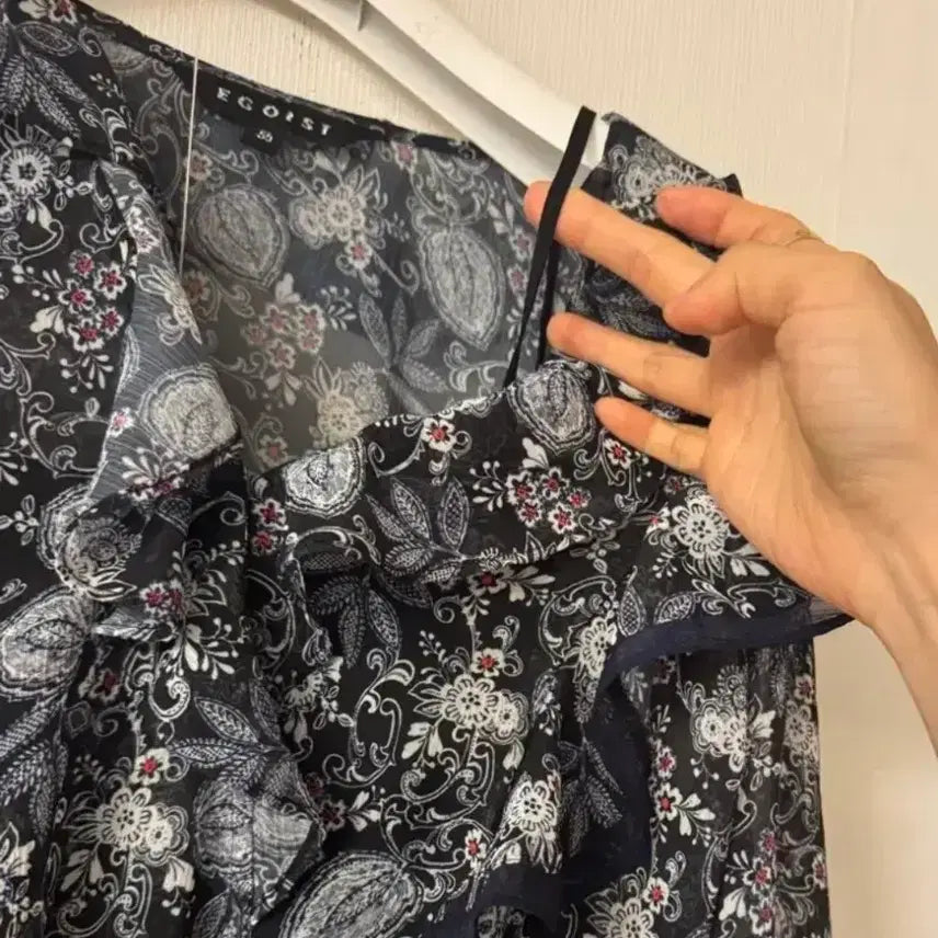 [BUNJANG] Egoist Frill Chiffon Dress / 에고이스트 정가28만 프릴 쉬폰 원피스