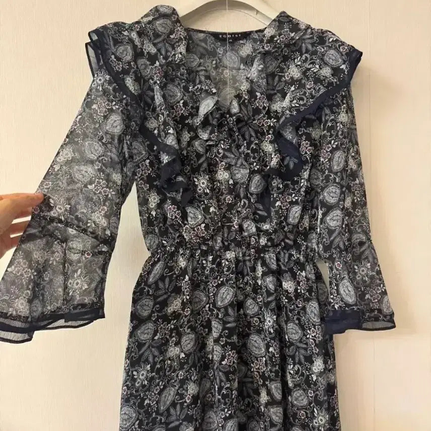 [BUNJANG] Egoist Frill Chiffon Dress / 에고이스트 정가28만 프릴 쉬폰 원피스