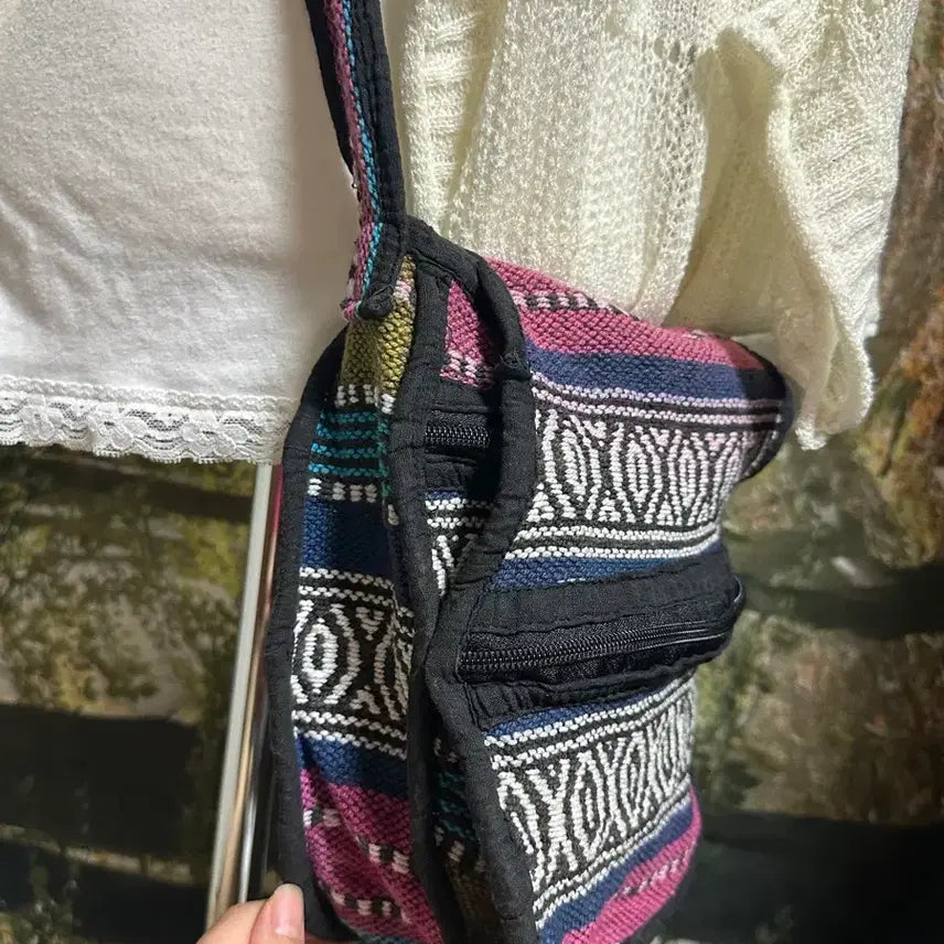 [BUNJANG] Vintage Hippie Crossbody Bag / 빈티지 히피 크로스백 에스닉 페이즐리 모리
