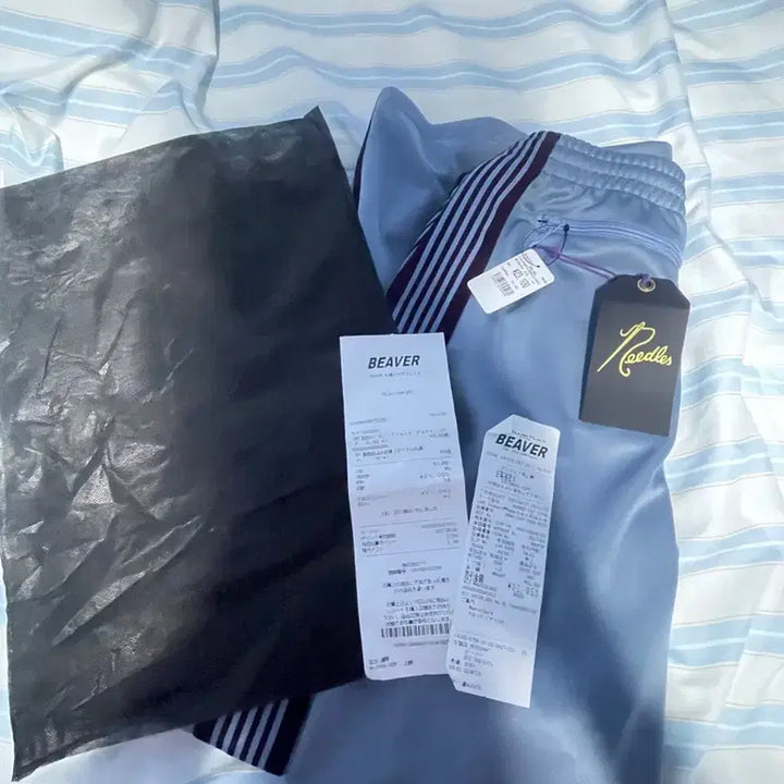 [BUNJANG] Needles HD Track Pants Socks Blue Beaver Exclusive Size S / [새상품] 니들스 hd트랙팬츠 삭스 블루 비버 별주 S사이즈