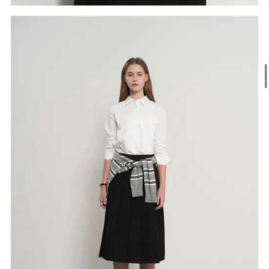 [BUNJANG] General Idea Wrinkle-Free Rivet Shirt White S / 제너럴아이디어 링클프리 리벳셔츠 화이트s