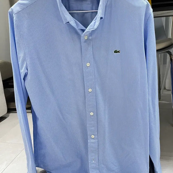 [SOLD OUT] [라코스테] 남성 저지 블루 스트라이프 셔츠 (L)