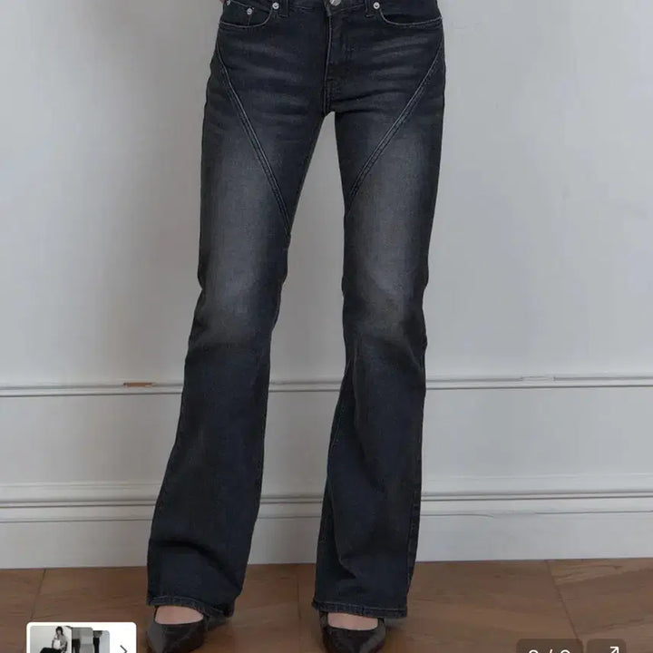 [BUNJANG] Curity Bootcut Denim Pants Black L / 큐리티 부츠컷 데님팬츠 블랙 L사이즈
