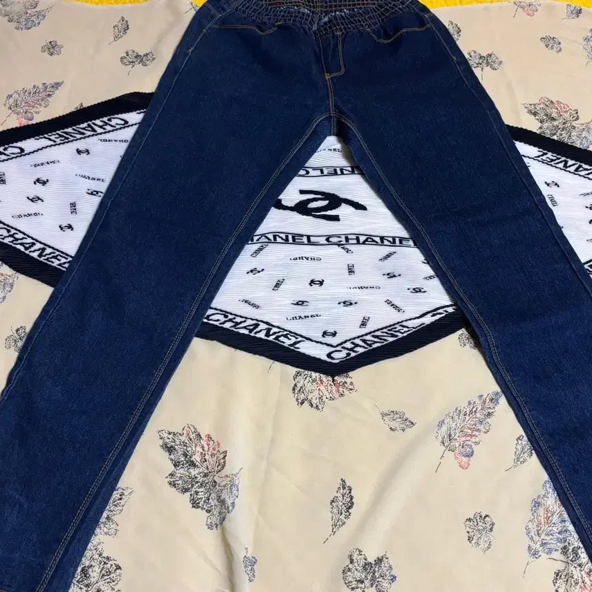 [BUNJANG] Unisex Straight Fit Banding Denim Pants / 밴딩 데님 팬츠 새상품