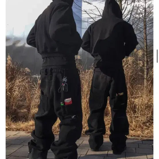 [BUNJANG] Notcommon Cigarette Sweatpants Black / 낫셀러 시가렛 스웻팬트 블랙