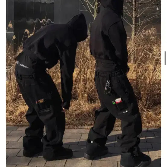 [BUNJANG] Notcommon Cigarette Sweatpants Black / 낫셀러 시가렛 스웻팬트 블랙