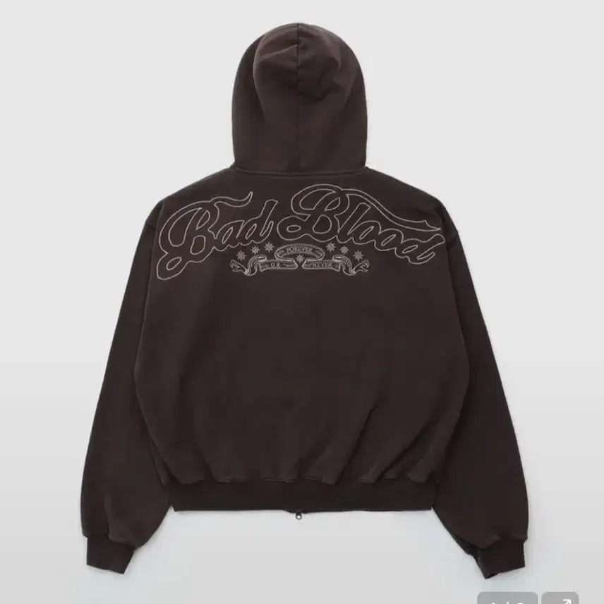 [BUNJANG] Bad Blood Mystic Capsule Hoodie Brown / 배드블러드 미스틱캡슐 후드집업 브라운