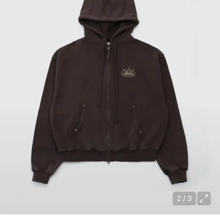 [BUNJANG] Bad Blood Mystic Capsule Hoodie Brown / 배드블러드 미스틱캡슐 후드집업 브라운