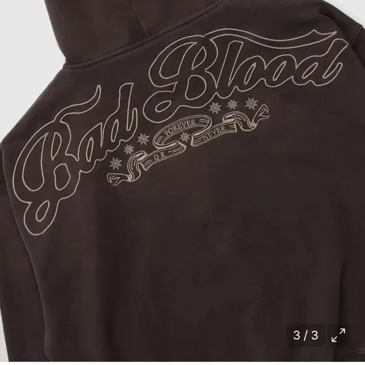 [BUNJANG] Bad Blood Mystic Capsule Hoodie Brown / 배드블러드 미스틱캡슐 후드집업 브라운