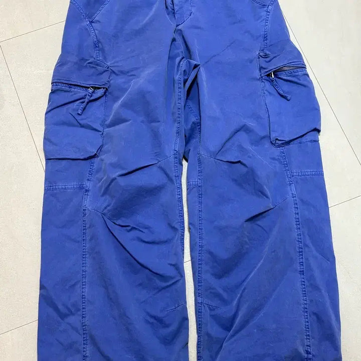 [BUNJANG] 999HUMANITY Adventure Dyed Cargo Pants (Darjeeling Light Blue) / 999휴머니티 어드벤처 다이드 카고 팬츠 (다즐링 라이트 블루)