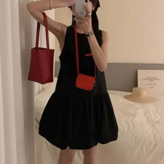 [BUNJANG] Balloon Fit Summer Mini Dress / 벌룬핏 여름 미니 원피스