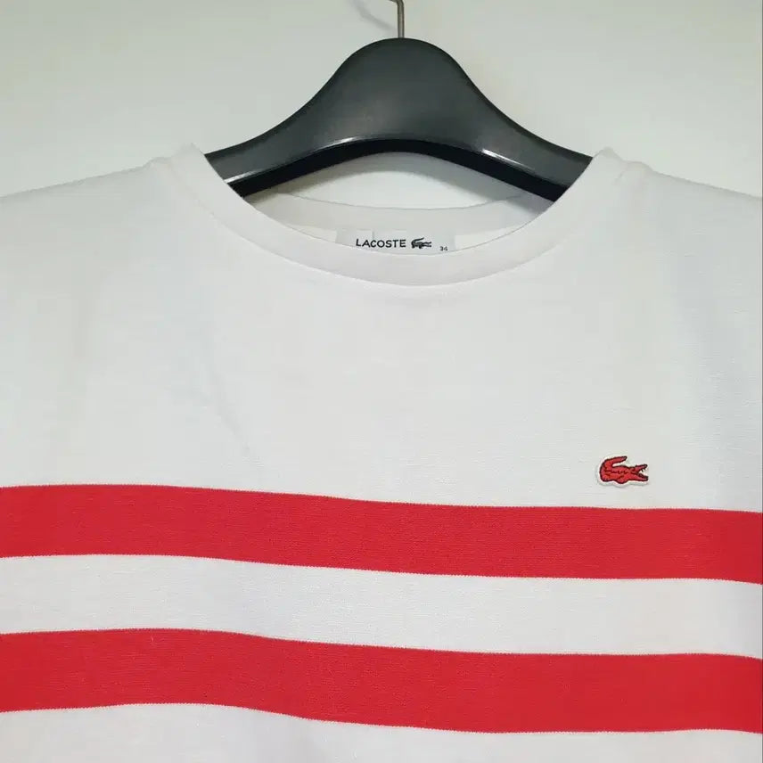[BUNJANG] Lacoste Striped Short Sleeve T-Shirt / 라코스테 스트라이프 반팔티
