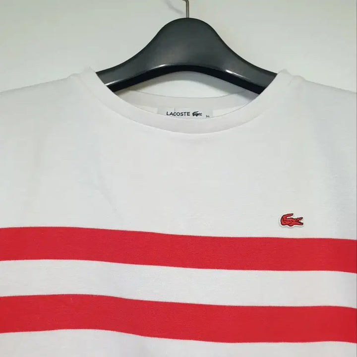 [BUNJANG] Lacoste Striped Short Sleeve T-Shirt / 라코스테 스트라이프 반팔티