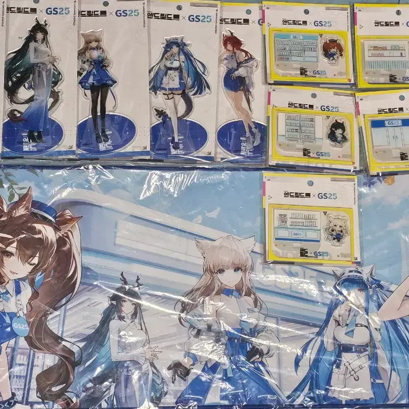 [SOLD OUT] gs25 엔드필드 장패드, 아크릴스탠드LD+SD 5종 풀세트팝니다last