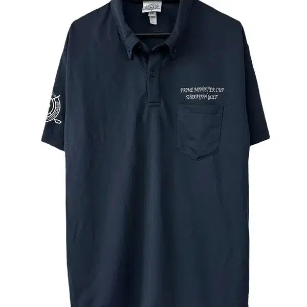 [BUNJANG] GLIMMER Oversized Navy Polo Shirt / [L] GLIMMER 오버핏 반팔카라티 네이비