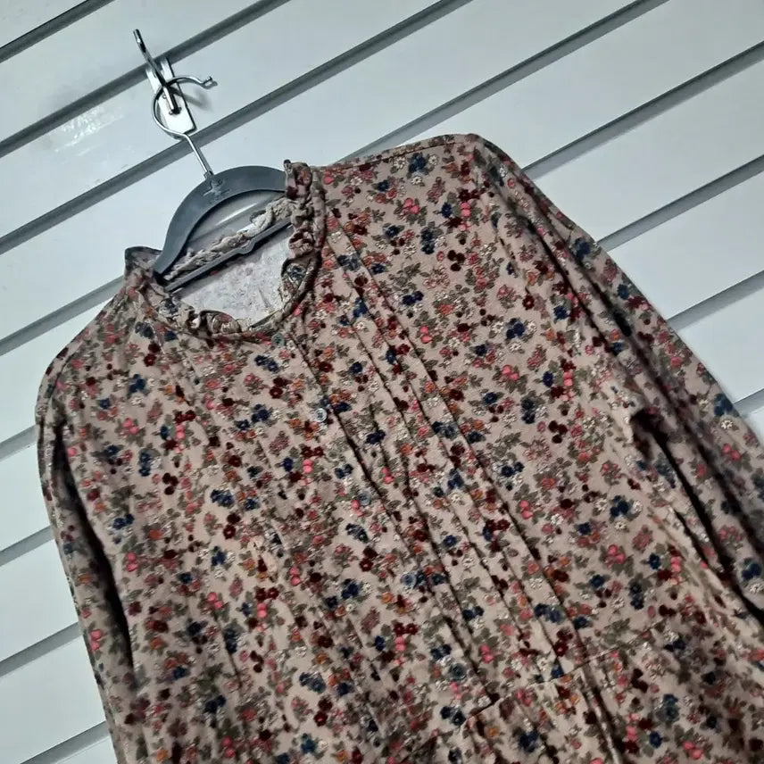 [BUNJANG] Vintage Floral Long Dress / 플라워 롱 원피스 빈티지 꽃무늬 66/옷장꾸미기