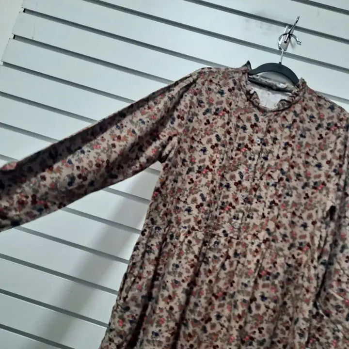 [BUNJANG] Vintage Floral Long Dress / 플라워 롱 원피스 빈티지 꽃무늬 66/옷장꾸미기