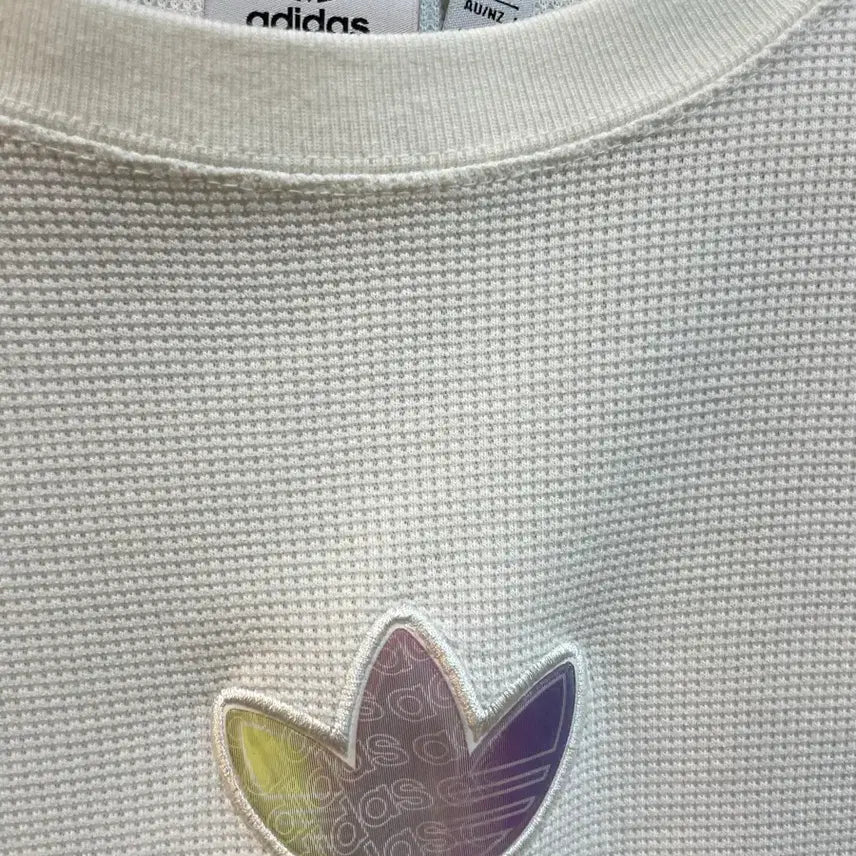 [BUNJANG] Adidas Cropped Waffle T-Shirt XS / 아디다스 크롭 와플 반팔티 XS
