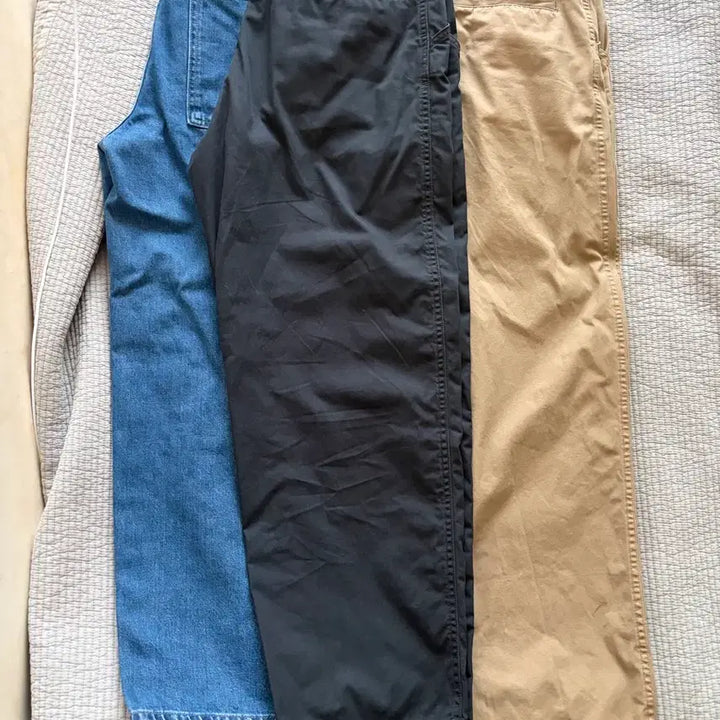 [BUNJANG] Uniqlo 24SS Wide Chino Pants Black / 유니클로 24ss 와이드 치노 검정 73 s급