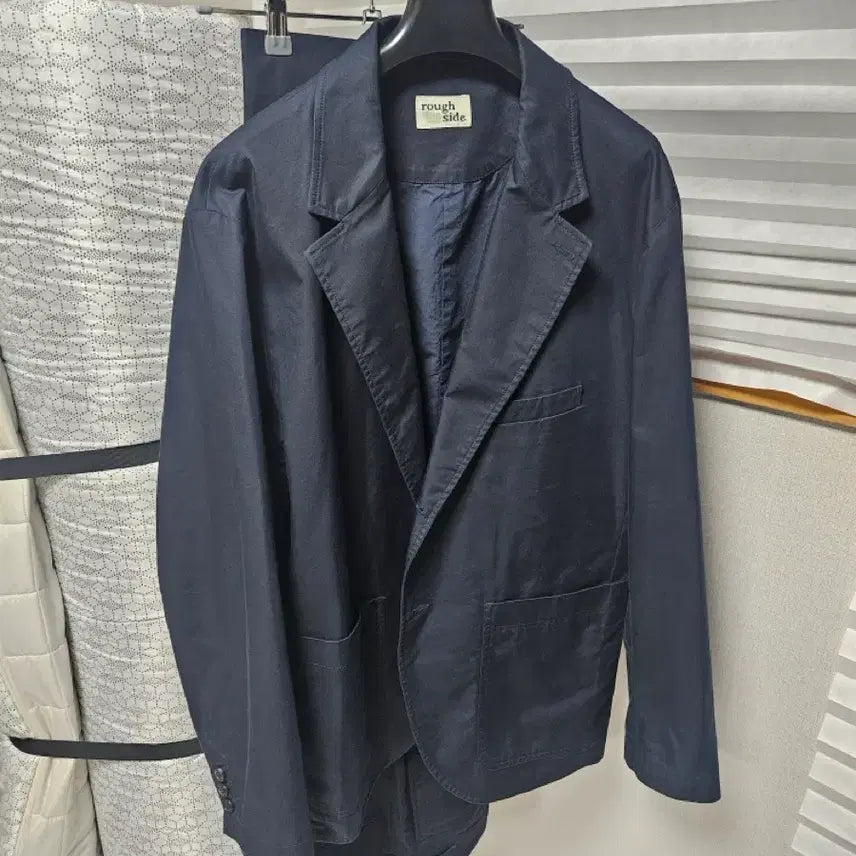 [BUNJANG] Roughside Club Setup Dark Navy Size 2 / 러프사이드 클럽 셋업 다크네이비 2사이즈
