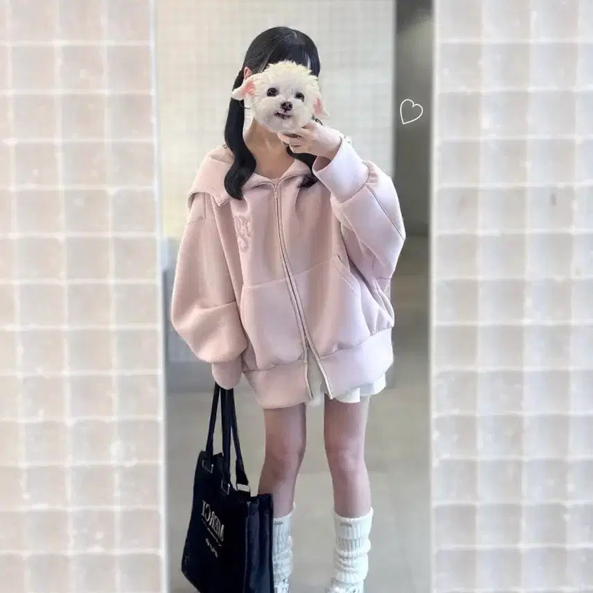[BUNJANG] Snidel Volume Parka Hoodie Zip-up Jacket / snidel 스나이델 스나계 볼륨 파카 파커 후드집업 일녀 일브 지뢰계