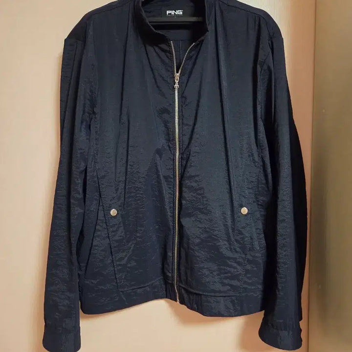 [BUNJANG] PING Navy Blouson Jumper / PING 핑 네이비 블루종 점퍼