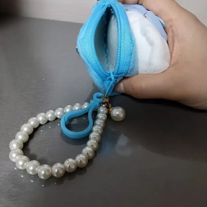 [BUNJANG] Sanrio Cinnamoroll Face Pouch Beaded Keychain / (5월까지 할인)산리오 시나모롤 얼굴 파우치 비즈 키링