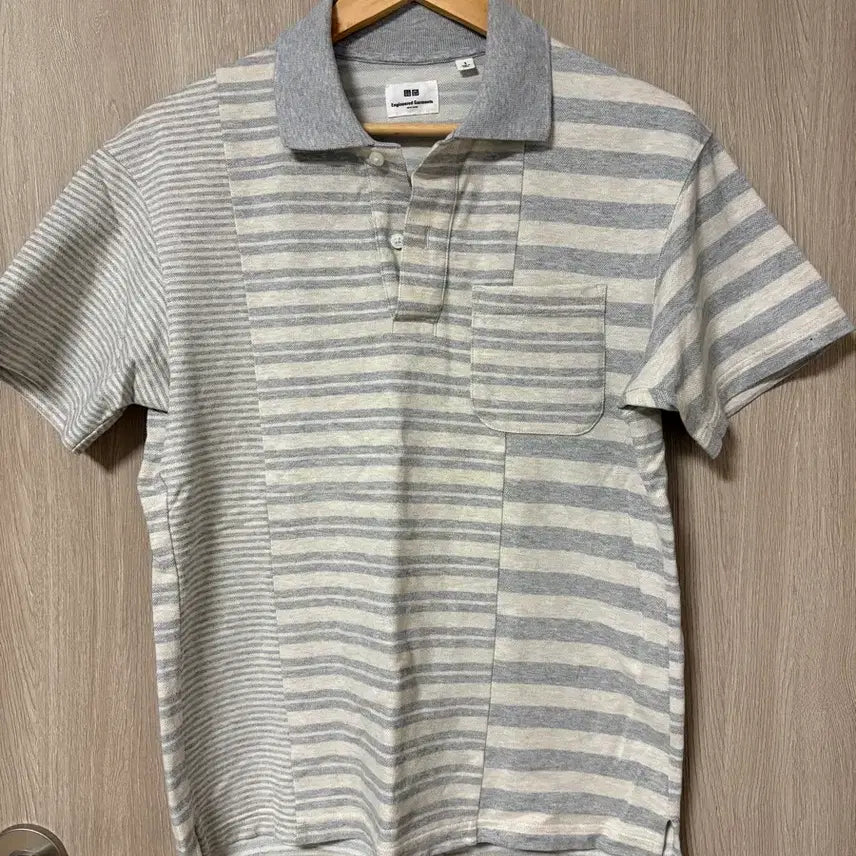 [BUNJANG] Uniqlo Engineered Garments Pique Short Sleeve Polo Shirt / 유니클로 엔지니어드가먼츠 피케티 반팔 카라티 폴로 엔가