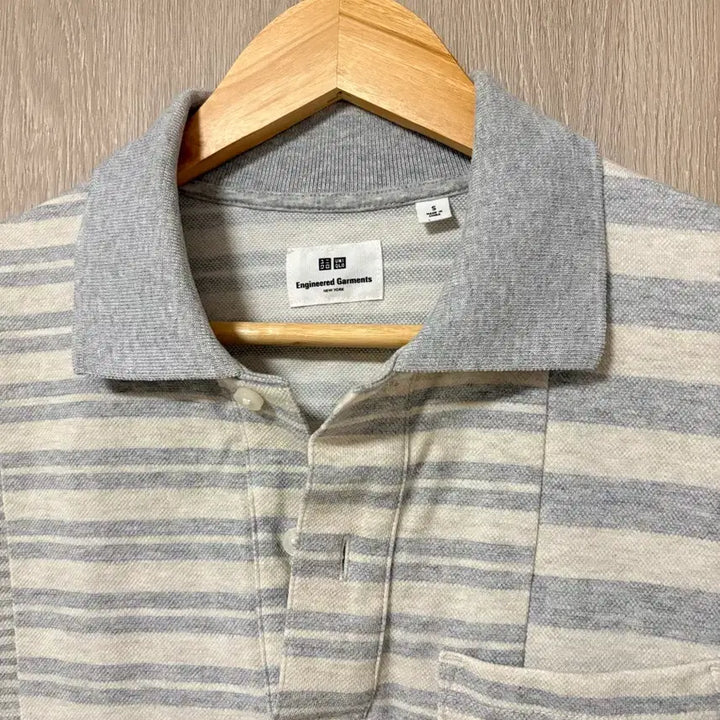 [BUNJANG] Uniqlo Engineered Garments Pique Short Sleeve Polo Shirt / 유니클로 엔지니어드가먼츠 피케티 반팔 카라티 폴로 엔가