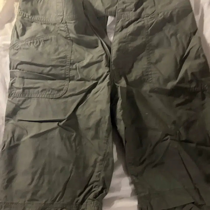 [BUNJANG] Vintage Khaki Cotton Shorts / 빈티지 카키 반바지