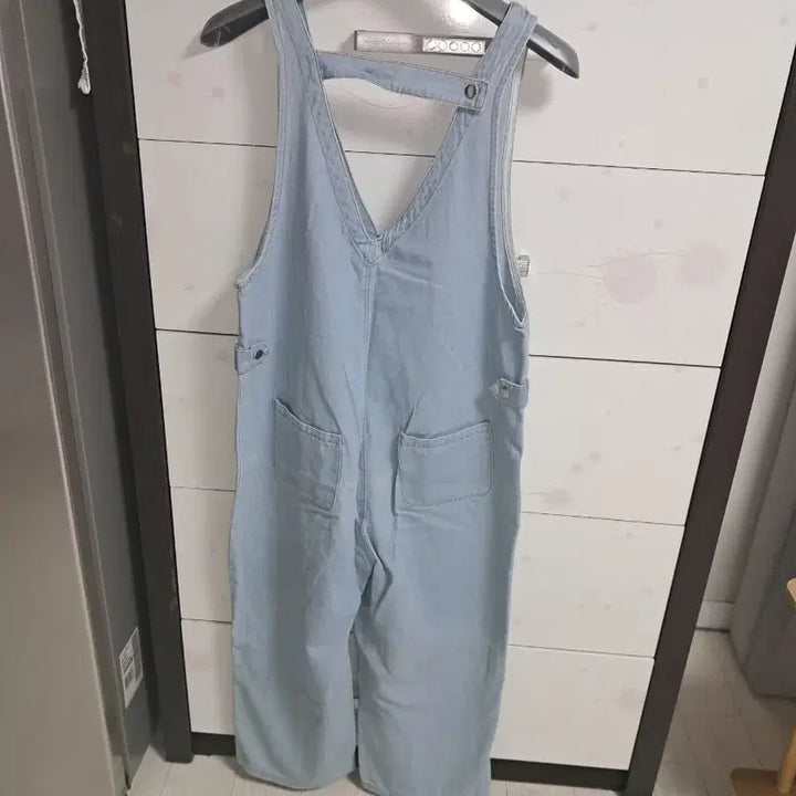 [BUNJANG] Light Wash Denim Overalls Pants / 데님멜빵바지