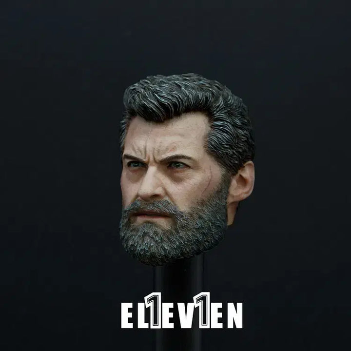 [BUNJANG] Eleven Wolverine Logan Head 1/6 Scale Figure (Unsealed Display) / [개봉전시]일레븐 울버린 로건 헤드 1/6 피규어(핫토이x)