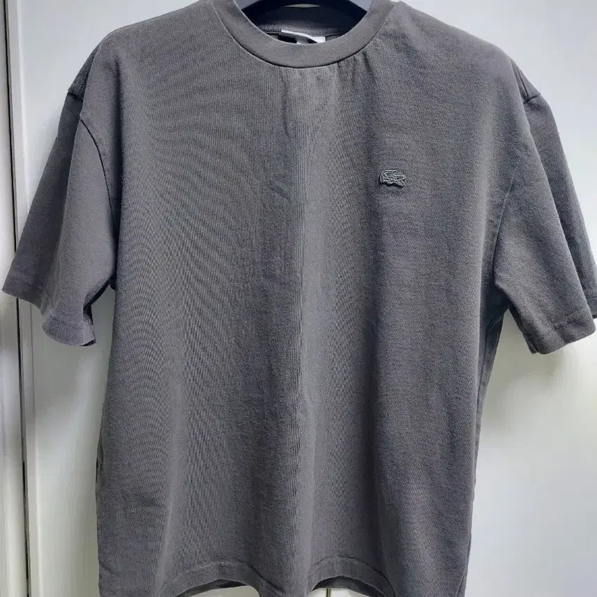[BUNJANG] Lacoste Charcoal Gray Short Sleeve T-shirt / 라코스테 차콜 그레이 반팔 티셔츠