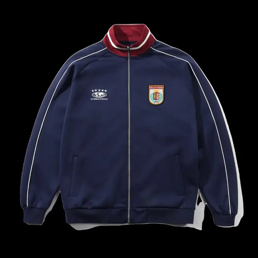 [BUNJANG] Butter Goods International Track Jacket Navy L / [새상품]버터굿즈 인터내셔널 트랙 자켓 네이비 L