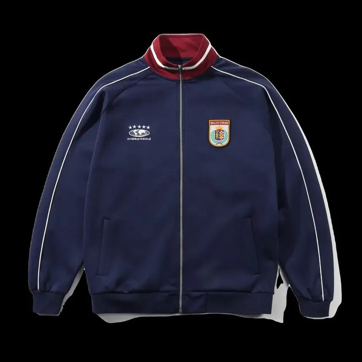 [BUNJANG] Butter Goods International Track Jacket Navy L / [새상품]버터굿즈 인터내셔널 트랙 자켓 네이비 L