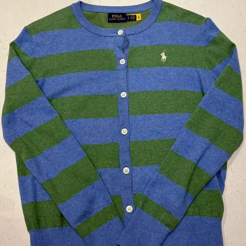 [BUNJANG] Polo Ralph Lauren Striped Cardigan / (정품) 폴로 랄프로렌 스트라이프 가디건 (s)