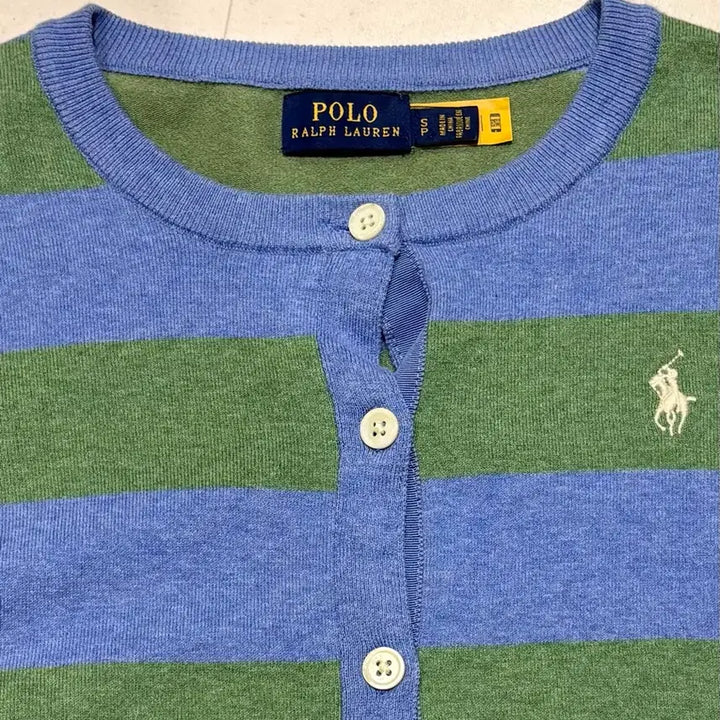 [BUNJANG] Polo Ralph Lauren Striped Cardigan / (정품) 폴로 랄프로렌 스트라이프 가디건 (s)