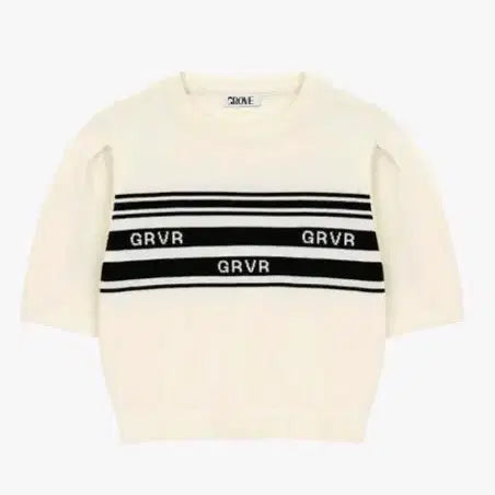 [BUNJANG] Crobe Short-Sleeve Knit Top / 크로브 반팔니트