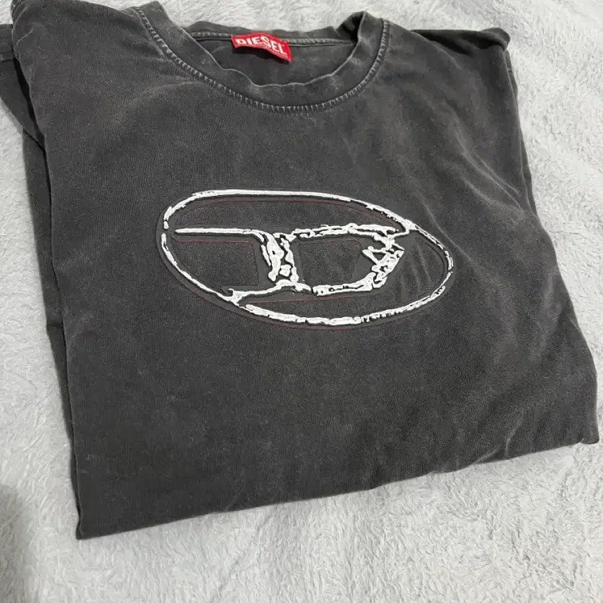 [BUNJANG] Diesel Pigment Charcoal Short Sleeve T-Shirt (M) / 디젤 피그먼트 차콜 반팔 (M)
