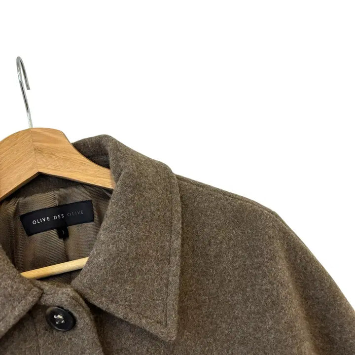 [BUNJANG] Olive des Olive 24FW Dolman Sleeve Single Wool Coat Size 1 / 올리브데올리브 24fw 돌먼 소매 싱글 울 코트 1 정품