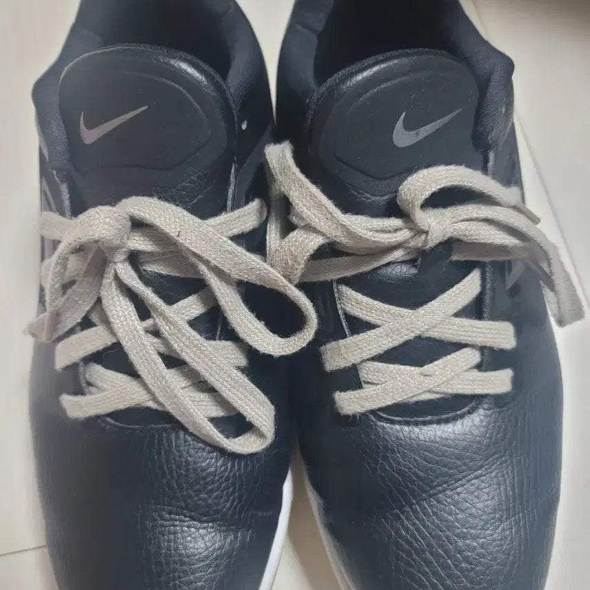 [BUNJANG] Nike Black Leather Golf Shoes 250mm / 나이키 블랙 레더골프화  250