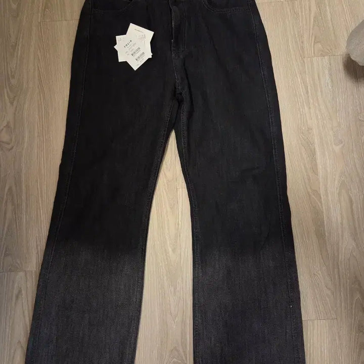[BUNJANG] Solid Homme Gradation Wide Black Jeans / 솔리드옴므 정품 그라데이션 와이드 블랙진 32-34사이즈